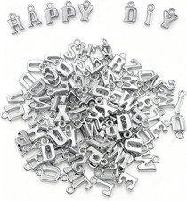 400pcs Large Alphabet Letter Beads,A-Z Large Alphabet Letter Charms for Jewelry