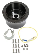 Billet Specialties Steering Wheel Hub Adapter Aluminum Black Anodized Chevy Ea