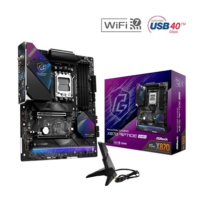 Asrock X870 RIPTIDE WIFI Phantom Gaming Amd Am5 Sockel Mainboard Atx 4X Ddr5 S