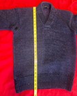 VINTAGE 1920s Handknit Wool Sweater Men’s (20x24) — photo 4