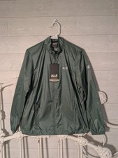 Jack Wolfskin Jacket NWT Green Pack And Go Windshell Lightweight Women's M