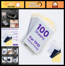 Tattoo Transfer Paper for TP31 Printer, 100PCS, 3.15"x5.24", High Quality, 4 Lay