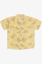 Rare Vintage Hawaiian Pure Silk Shirt Loop Collar Andrade Resort Shops 40/50s