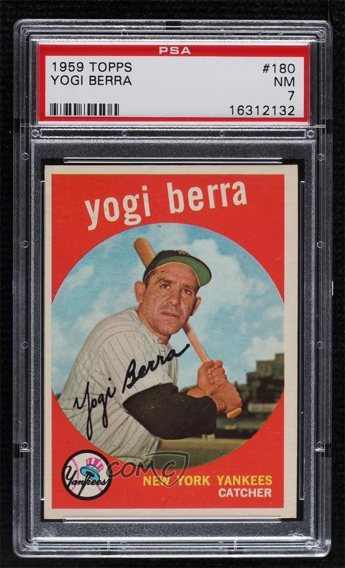 1959 Topps Yogi Berra #180 PSA 7 HOF 2d2