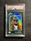 2024 Donruss Optic Football Green Hyper Prizm #201 Caleb Williams RC Bears PSA 8