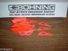 Bohning 2" Blazer Vanes, 100 Pk. Neon Red for Archery Bow Hunting Arrows