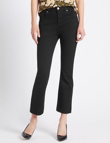 Ex M\u0026S Per Una Cropped Flare Jeans 