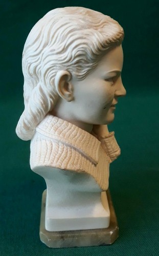 BUSTO SCULTURA SANTINA CAMPANA DI ARNALDO GIANNELLI 1976 ALABASTRO RESINA. KK62 - Foto 4 di 7