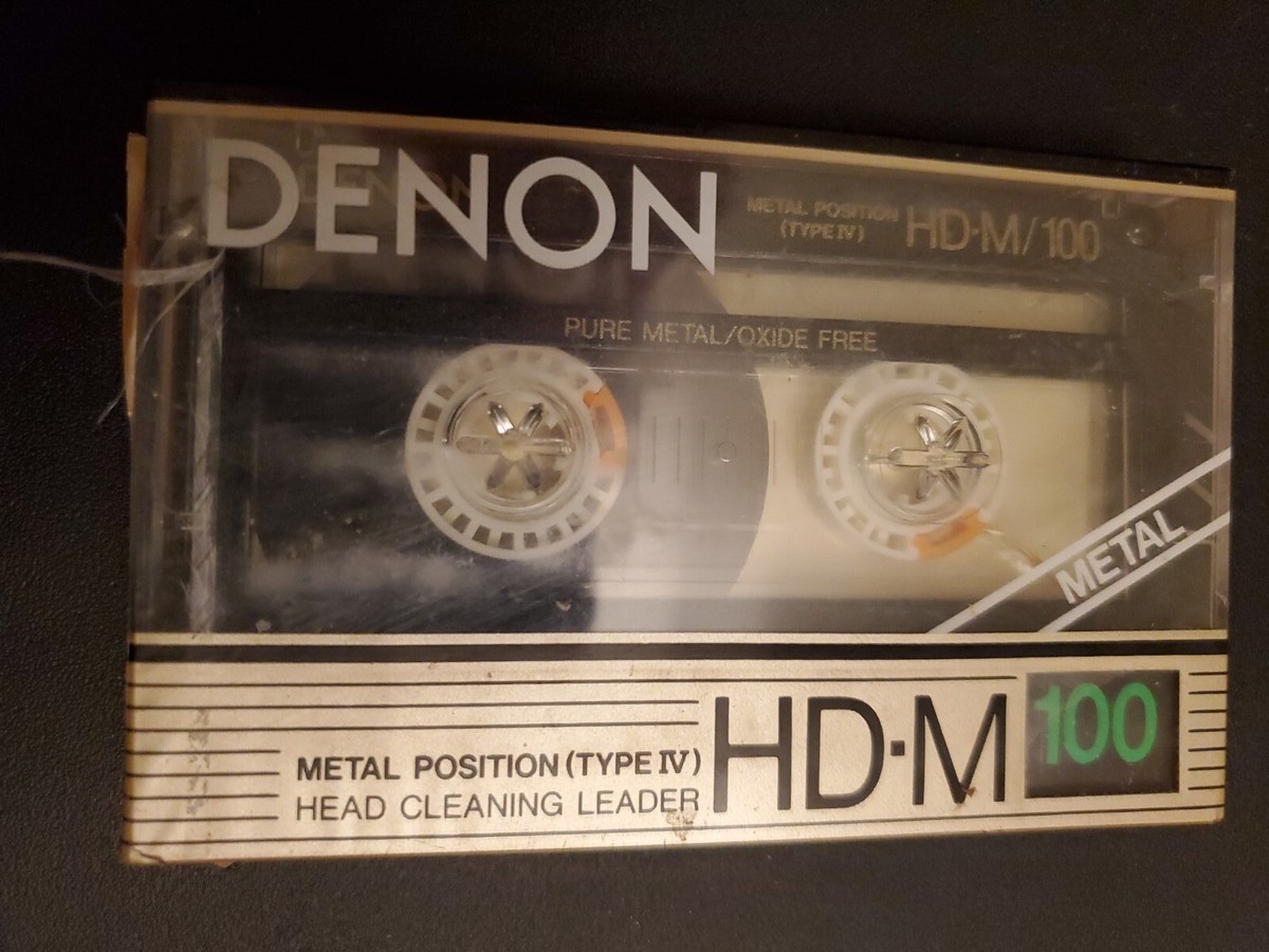 1 Denon HD-M 100 Metal Type IV Audio Cassette Tape Vintage