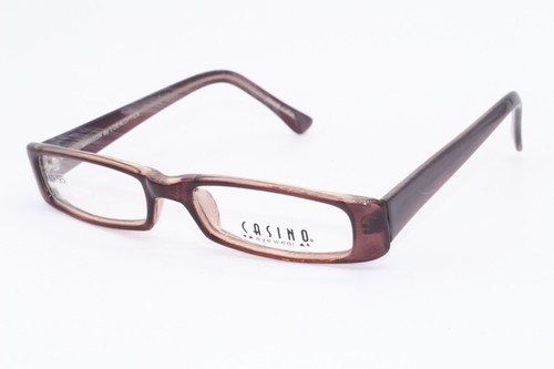 CASINO MADISON CHOCOLATE RECTANGLE AUTHENTIC DESIGNER FRAMES EYEGLASSES 49-18