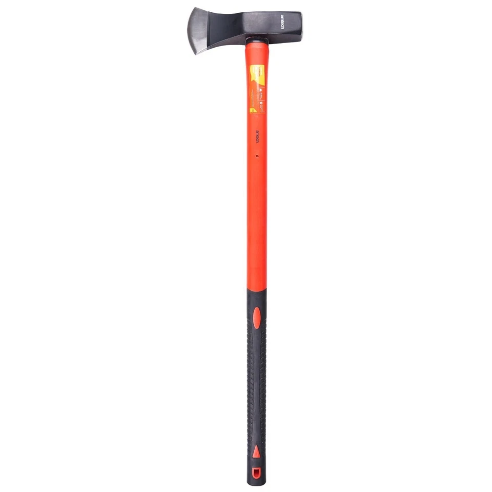 6LB LOG SPLITTING CHOPPER WOOD MAUL AXE FIBREGLASS SHAFT & RUBBER HANDLE AMTECH - Image 3 of 4