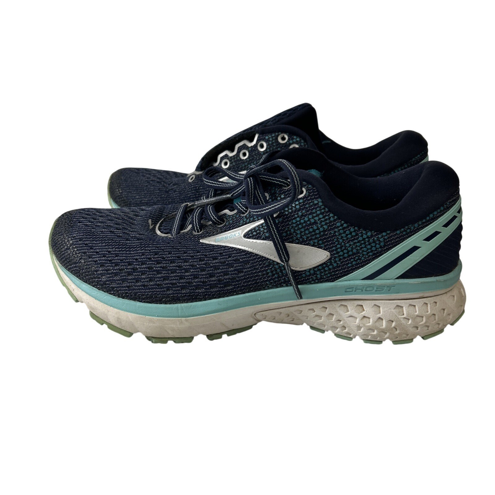 Brooks Womens Ghost 11 1202771B493 Blue Running Shoes Sneakers Size 8.5