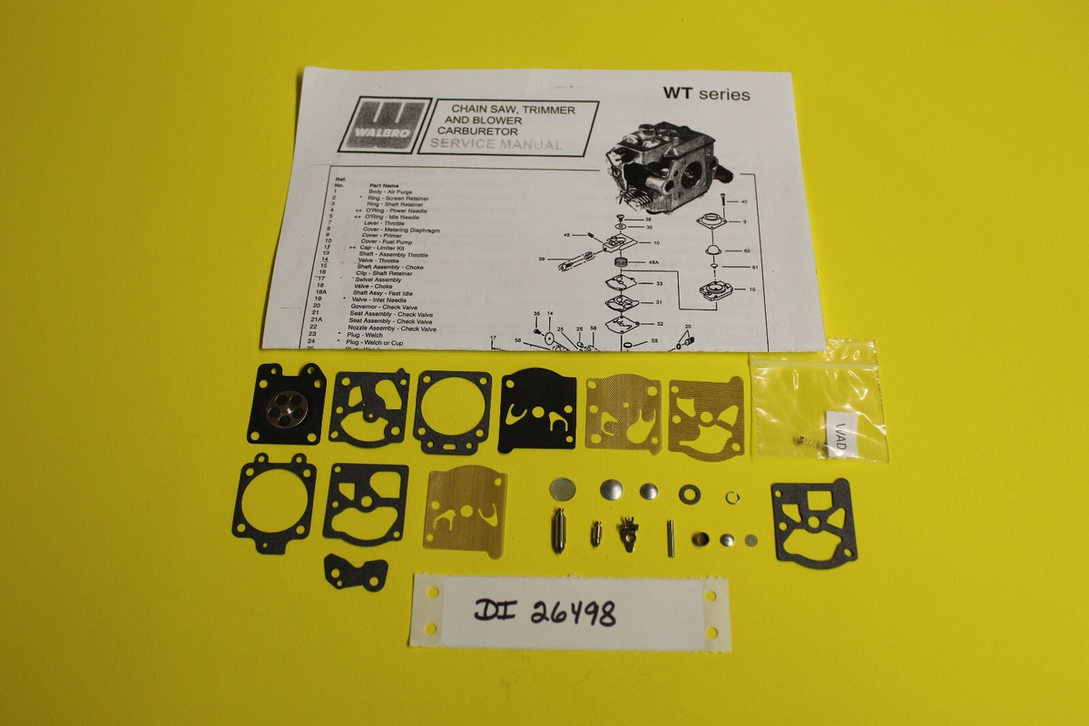 Echo CS350 Series Chainsaw Carburetor Walbro WT721 WT722 WT782