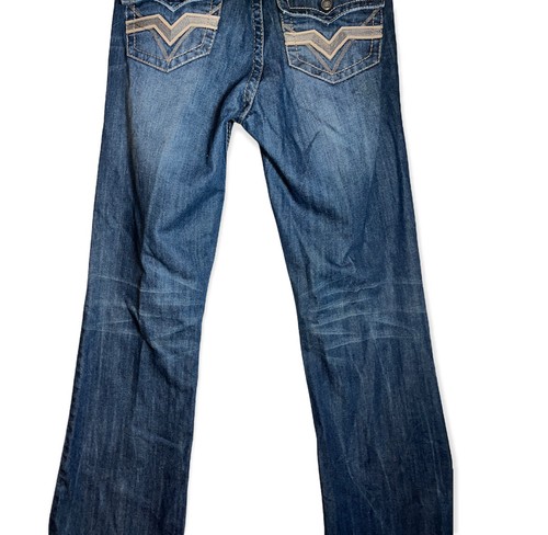 Rock & Roll Cowboy Jean Men 34 XL Dark Fade Relaxed Bootcut - Picture 3 of 10