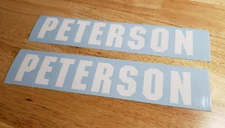 peterson decals Stickers cant hook saw mill 24" Gloss white (2) Fast USA