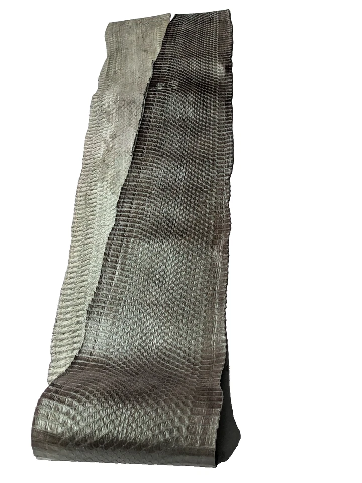 Pieles de serpiente reales perladas pieles de serpiente pieles verdes oscuras Foto 2 de 3