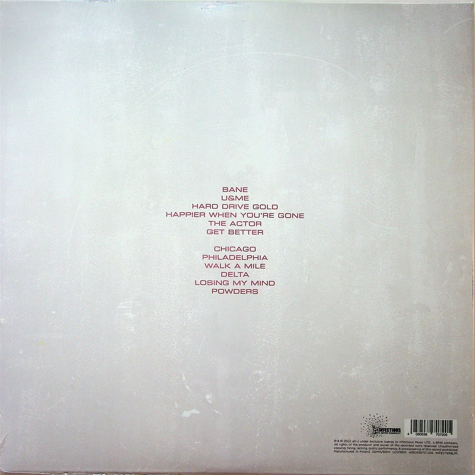 Alt-J – The Dream LP (NEW 2022 Vinyl 180G Black) Indie Experimental Rock - Image 2 of 2