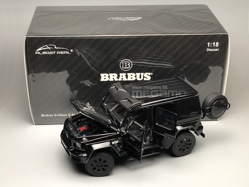 1/18 Almost Real Mercedes-Benz Brabus 800 G63 4x4 Black 2023 1/18 Almost Real Mercedes-Benz Brabus 800 G63 4x4 Black 2023