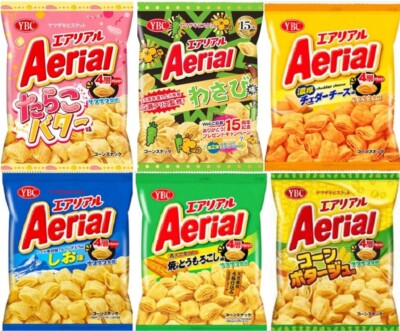 YBC Aerial Rich Cheddar Cheese Corn Snack, Aerial Corn Potage, 65g x 10, JAPAN