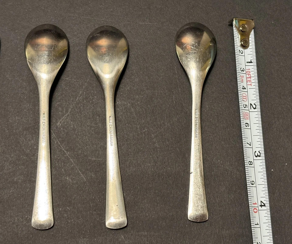 Cuchara de postre de acero inoxidable Cromargan 6-WMF Hotel Intercontinental Belgrado Foto 4 de 4