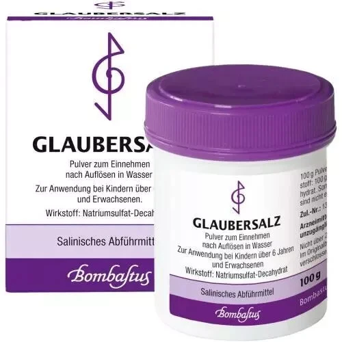 BOMBASTUS-WERKE AG 3x GLAUBERSALZ Natriumsulfat Pulver 100 g PZN: 1351954