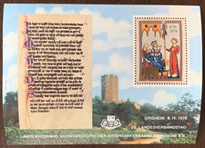 RARE 1978 LSW SOUTHWEST GERMANY STAMP COLLECTORS ASSOCIATION SOUVENIR MINI SHEET