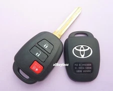 OEM Reshelled TOYOTA PRIUS C keyless entry remote key fob HYQ12BDM "G" CHIP