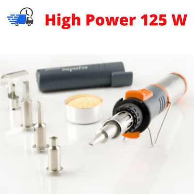 Super PRO Gas Multifunction Soldering Iron Welding KIT Heat Gun Tool 4 Tips