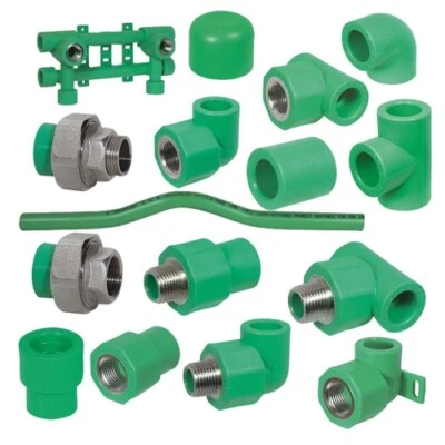 INTERPLAST Raccordi PPR Fusiotherm Aqua-Plus PP-R angolo pezzi a T tubi giunti 20-40 mm