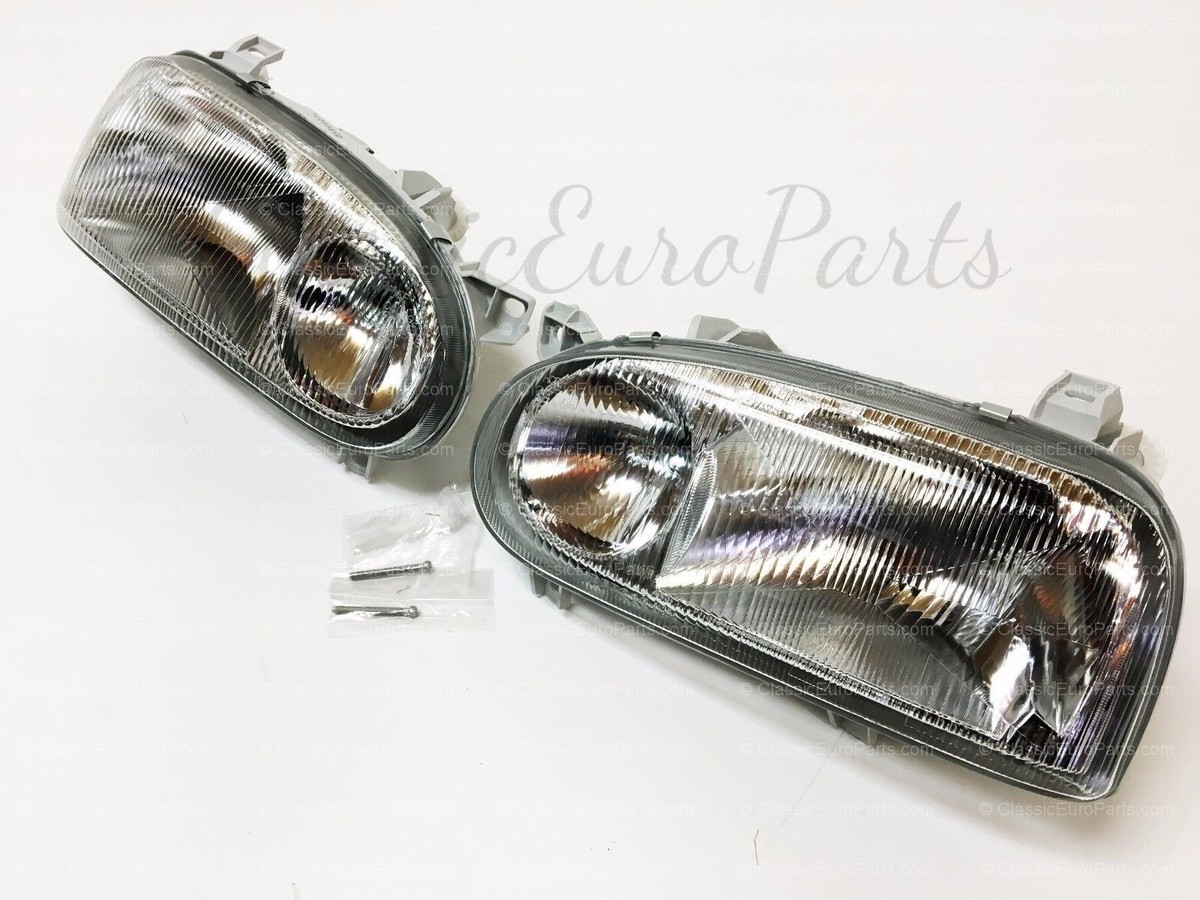 VW Golf MK3 Euro GTi & VR6 HEADLIGHTS SET Double LHD R32 Votex