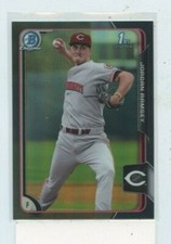 JORDAN RAMSEY 2015 Bowman Chrome Draft Black Asia Refractors Baseball Card #93