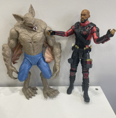 DC Comics Lot Of 2 Villains MANBAT & S. Squad Deadshot Action Figure Dark Knight