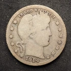 1914 **S** BARBER SILVER QUARTER ***NICE COIN!*** FREE SHIPPING! M4424