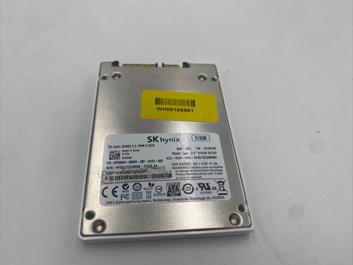 Dell P55W4 512GB SATA 6Gb/s SK Hynix SH920 Series