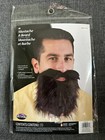 Adult Mens Black Facial Hair Beard and Mustache Costume Accessory NEW