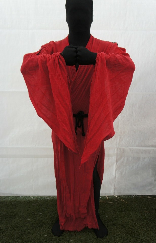 Medieval Occult Sheer Ritual Robe Halloween Witch Larp pagan Martial ...