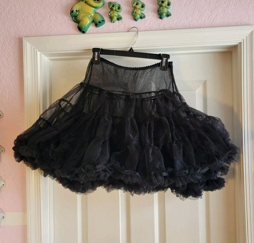 Chasing Fireflies Girls Soft Black Petticoat Size 12-16 Costume Party Fancy