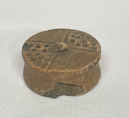ENGRAVED PRE-COLUMBIAN MAYAN EAR SPOOL EARSPOOL COLIMA JALISCO OLMEC ~FREE SHIP~ - Picture 3 of 5