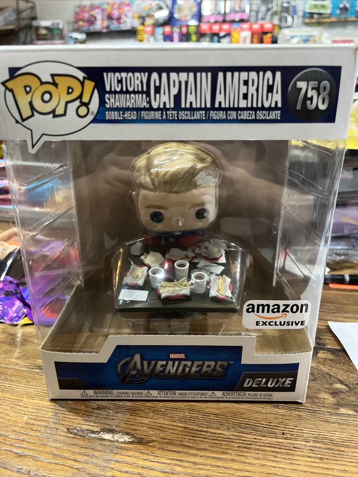 Funko Pop! Deluxe: Marvel - Victory Shawarma: Captain America - Amazon (Am)...