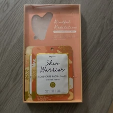 Spa Life Mindful Meditation Essential Skincare Set 3 Facial Masks 1 Gua Sha Tool