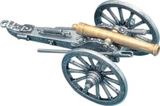 Denix Miniature Mini Civil War Desk Cannon 7" Cast Metal and Brass FD422 422