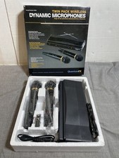 BRAND NEW QFX M-336 Wireless Dynamic Professional Microphone System Twin Pack 