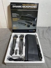 BRAND NEW QFX M-336 Wireless Dynamic Professional Microphone System (Twin Pack)