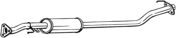 Bosal 284-447 MittelschalldäMpfer FüR Honda-image