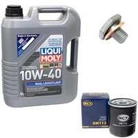 MotoröL ÖLfilter SM113 10W40 5Liter + ÖLablassschraube FüR Citroen Peugeot 306