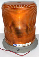 ECCO INDICATOR STROBE BEACON 6770 AMBER 3 BOLT 12-24 VDC 2.6 A 10/16 JOULES