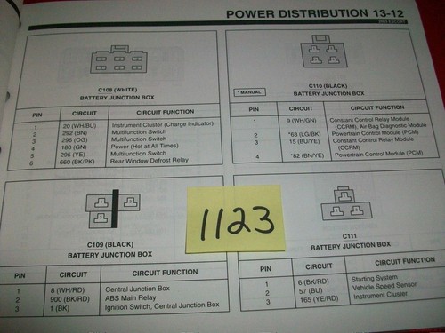2003 03 FORD FMC ESCORT FACTORY WIRING DIAGRAMS MANUAL - Picture 4 of 6