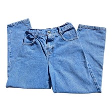 Vintage Baby Guess Jeans Girls Size 6X 90s Denim Mom Jeans Logo Patch