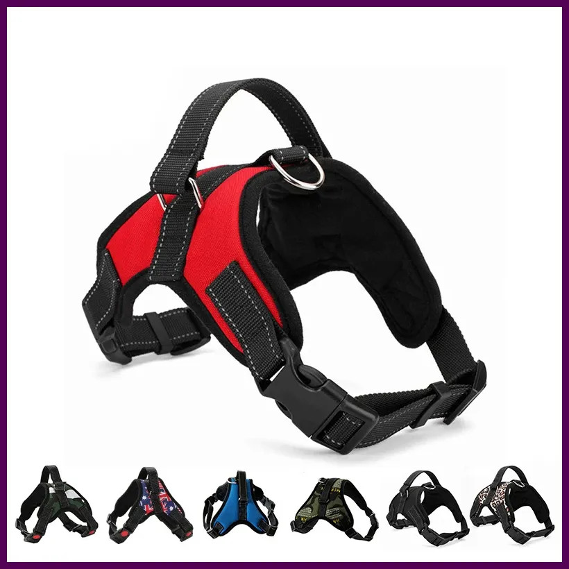 Dog Harness Quick Release Vest Pet Puppy Harness Nylon Material Breathable