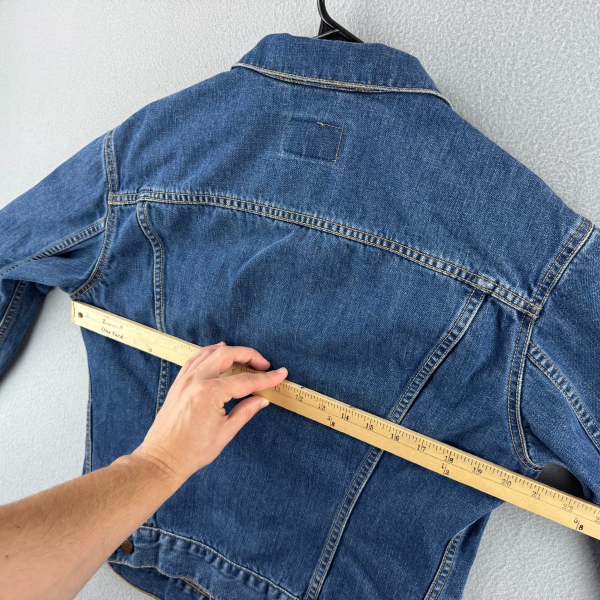 Vintage Levis Jacket Mens Fits Small 20x22 Blue Denim 70505 Type 3